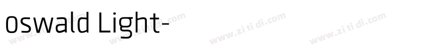 0swald Light字体转换
